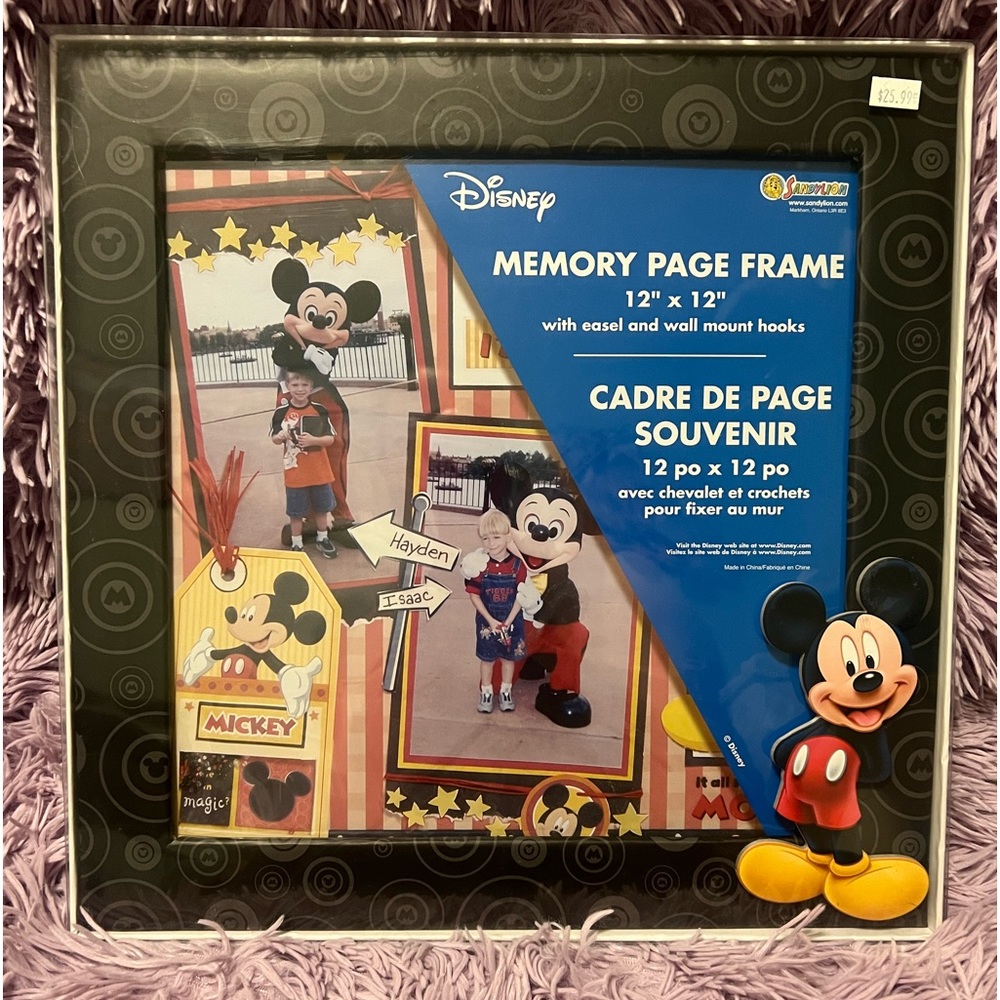 Mickey Mouse 12” x 12” Memory Page Frame